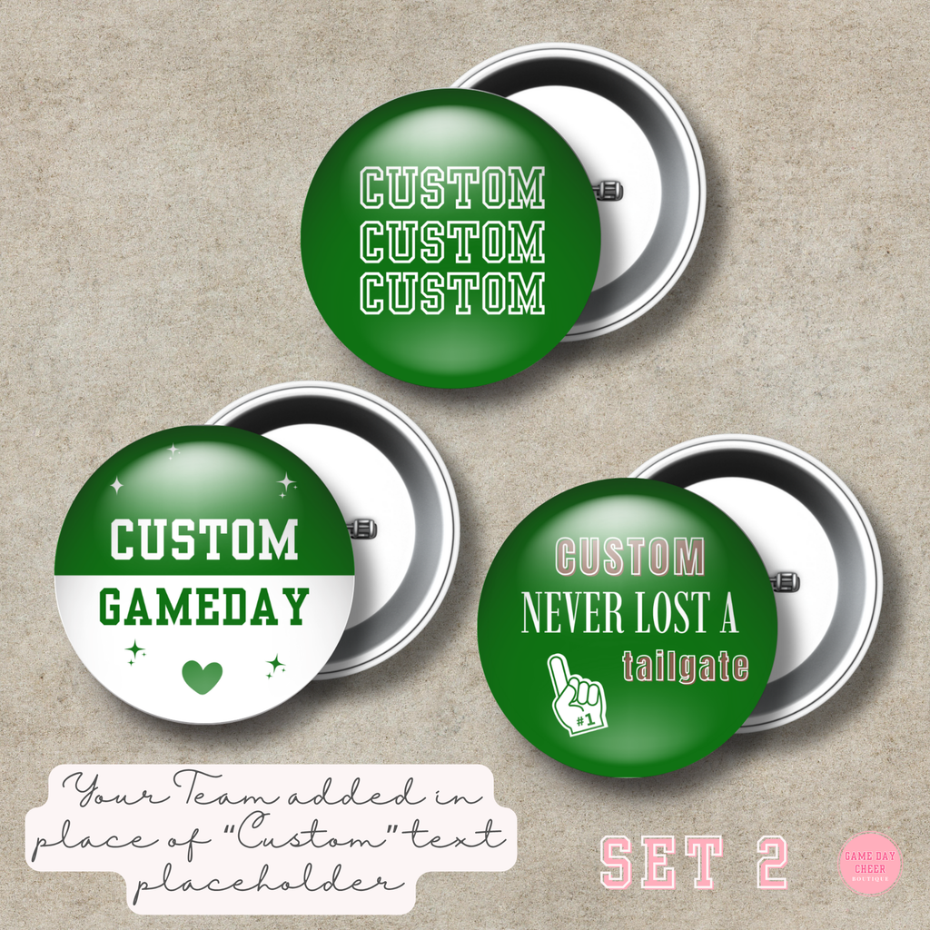 3 Button Pack: Game Day Set 2