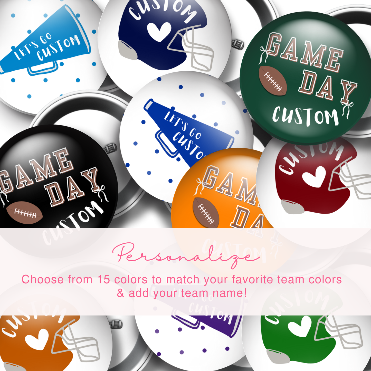 3 Button Pack: Game Day Set 2