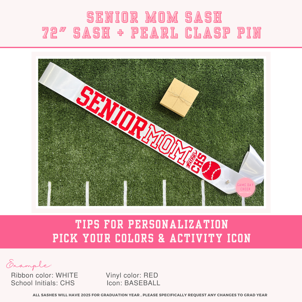 Personalized Senior Sash