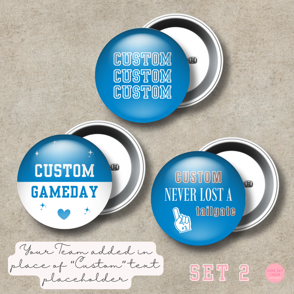 3 Button Pack: Game Day Set 2