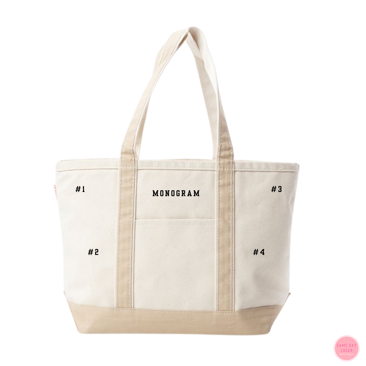 Large Tote With Zipper Top