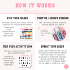 Personalized Senior Sash